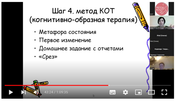 Запись вебинара "Алгоритм работы с депрессией"