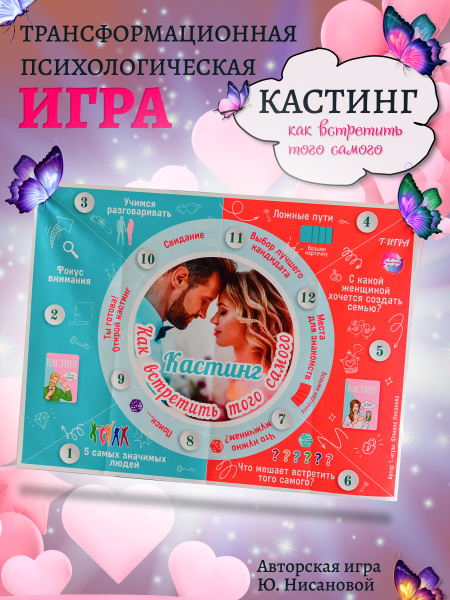 Трансформационная психологическая игра “Кастинг. Как встретить того самого.” Трансформационная психологическая игра “Кастинг. Как встретить того самого.”
