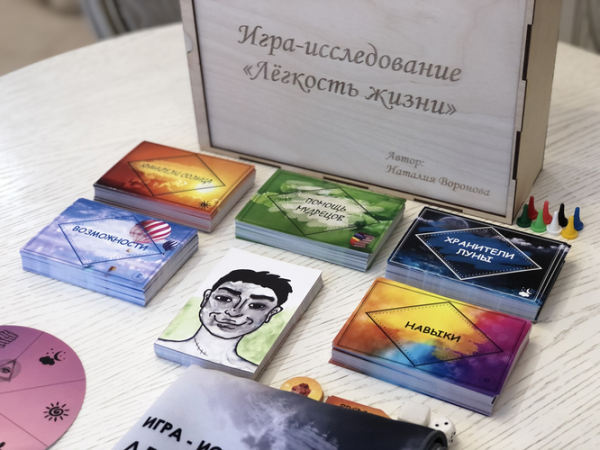 Полный комплект игры-исследования "Лёгкость жизни" (коробочная настольная версия + онлайн-лицензия + обучение по игре) Полный комплект игры-исследования "Лёгкость жизни" (коробочная настольная версия + онлайн-лицензия + обучение по игре)