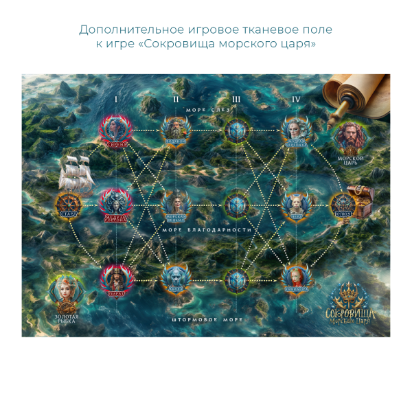 Дополнительное поле к игре "Сокровища морского царя" Дополнительное поле к игре "Сокровища морского царя"