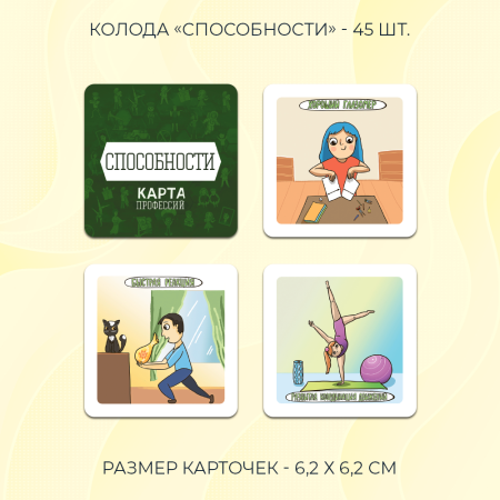 Психологическая профориентационная игра «Карта профессий»