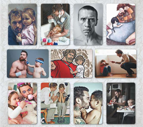 Метафорические ассоциативные карты "О папе"