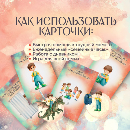Открытки "Семейный путеводитель. Навигатор по воспитанию детей"