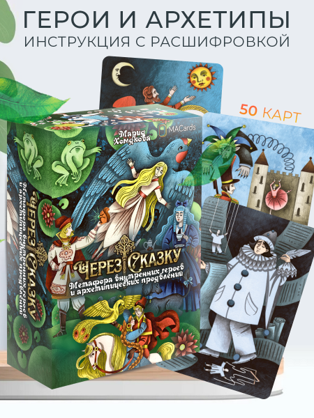Метафорические ассоциативные карты "Через сказку". Метафора внутренних героев и архетипических проявлений