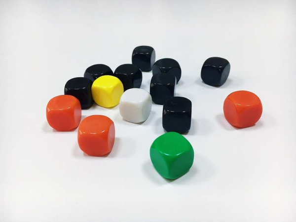 Кубик D6 "Пустой" в ассортименте.