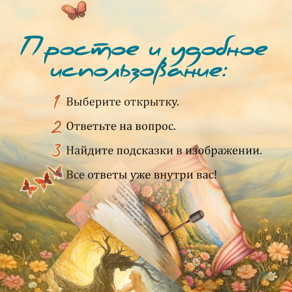 Метафорические открытки "Все ответы внутри нас"