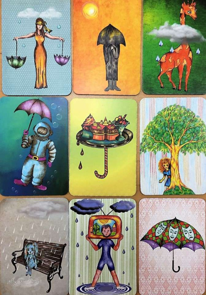 Метафорические карты "Зонтики". Метафора совладания с трудными жизненными ситуациями.