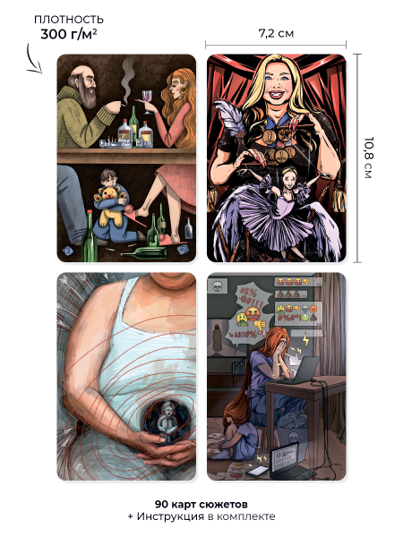 Метафорические карты "Детские травмы"