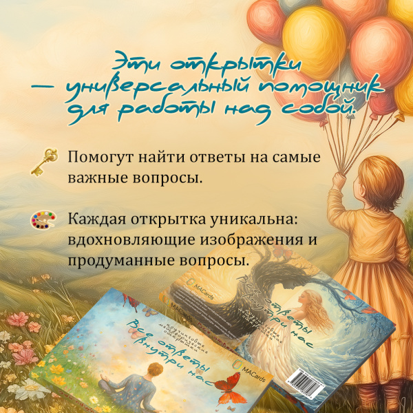 Метафорические открытки "Все ответы внутри нас"