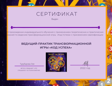 Трансформационная игра-тренинг «Код Успеха»