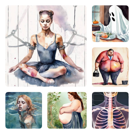 Комплект колод метафорических карт «Сигналы голода»