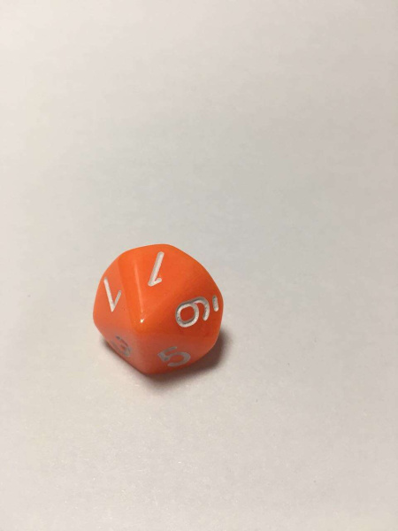 Кубик D10 (единицы)