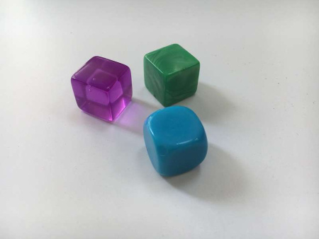 Кубик D6 "Пустой" в ассортименте.