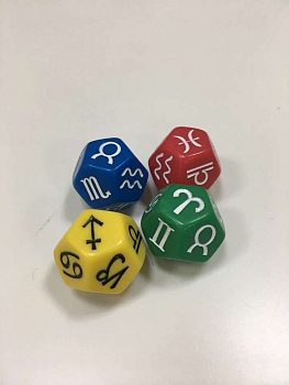 Кубик D12  "Знаки зодиака"