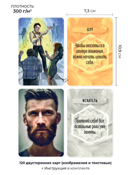 Комплект по работе с женскими и мужскими архетипами Комплект по работе с женскими и мужскими архетипами