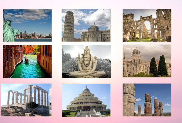 Электронные метафорические фотокарты "Путешествия - Достопримечательности"