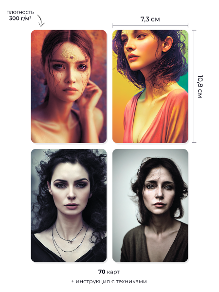 Метафорические ассоциативные карты «Портрет женщины»